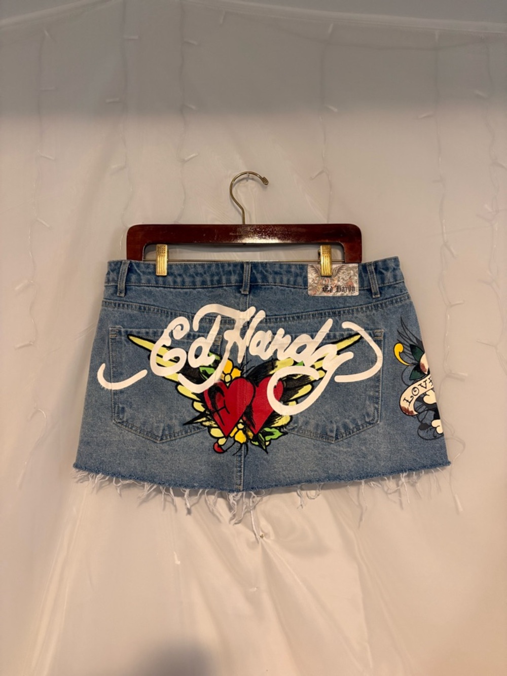 Ed Hardy Denim Mini Skirt